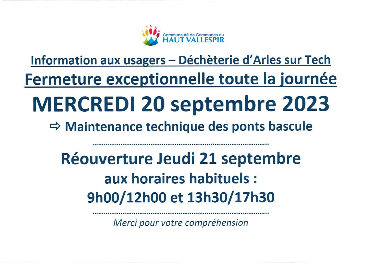 info déchèterie